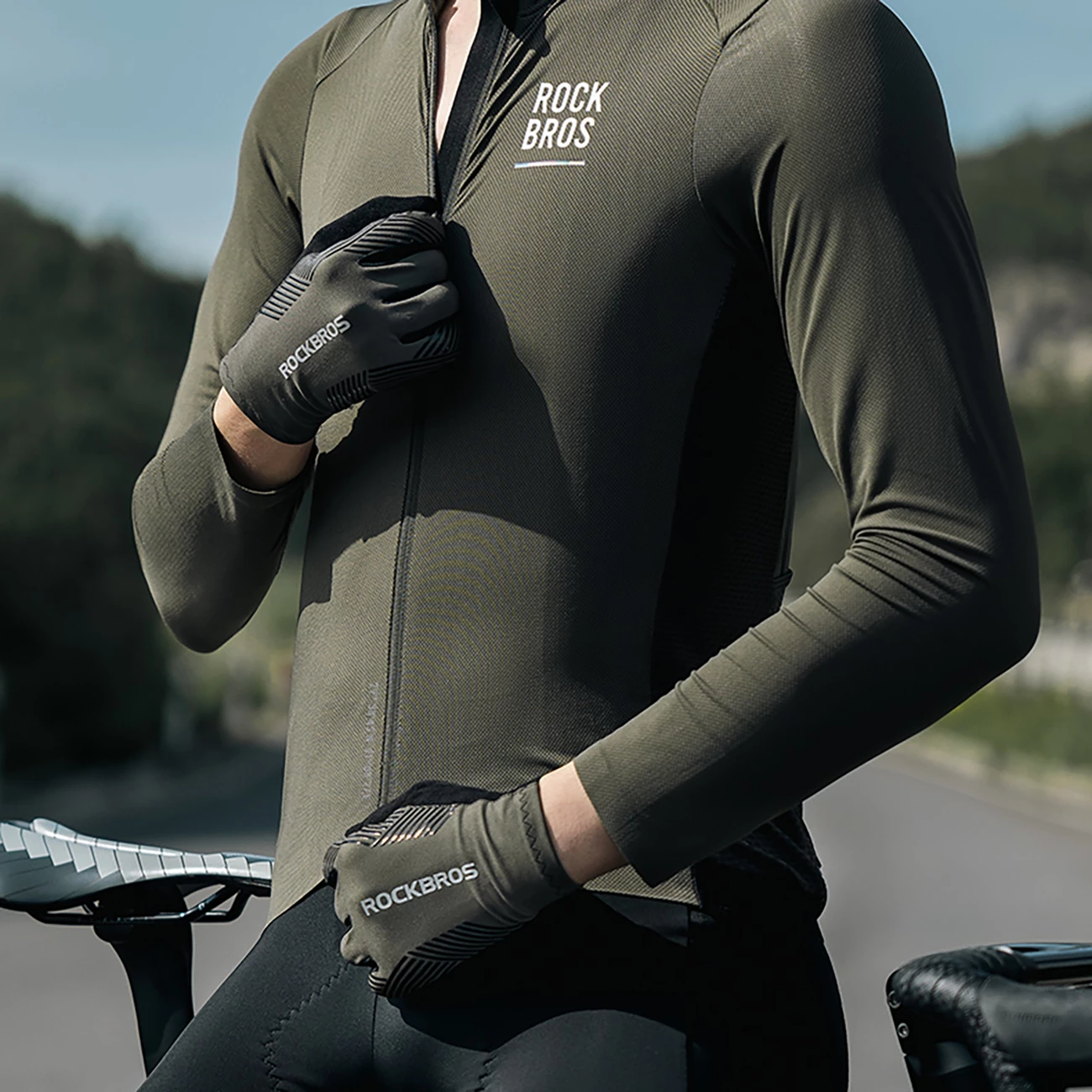 Dorëza biçiklete Rockbros 16110006004, të plota, XL, e gjelbër