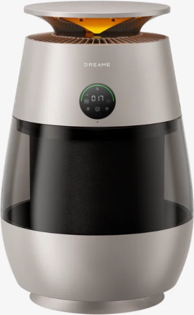 Pastrues ajri Dreame AP10 Pet, filtër HEPA H13, 5-fazë, CADR 430 m³/h, deri 40 m², kolektor qimesh 360°, argjend/e bardhë me kolektor transparent të zi