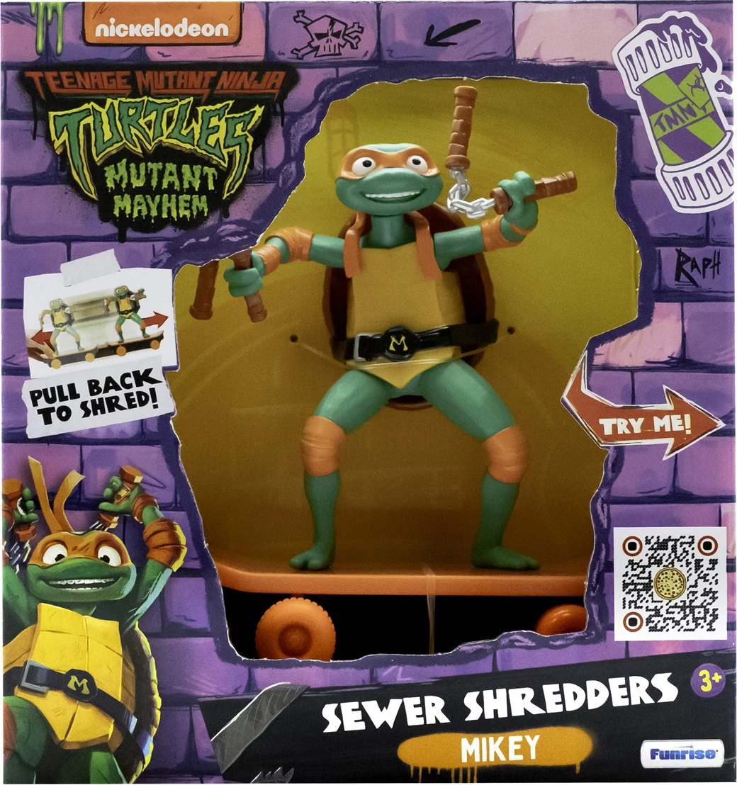 Teenage Mutant Ninja Turtles Mutant Mayhem - Mikey Sewer Shredders Figure