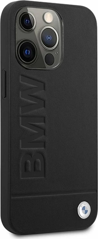 Etui BMW Signature Logo Imprint Magsafe për iPhone 14 Pro, e zezë
