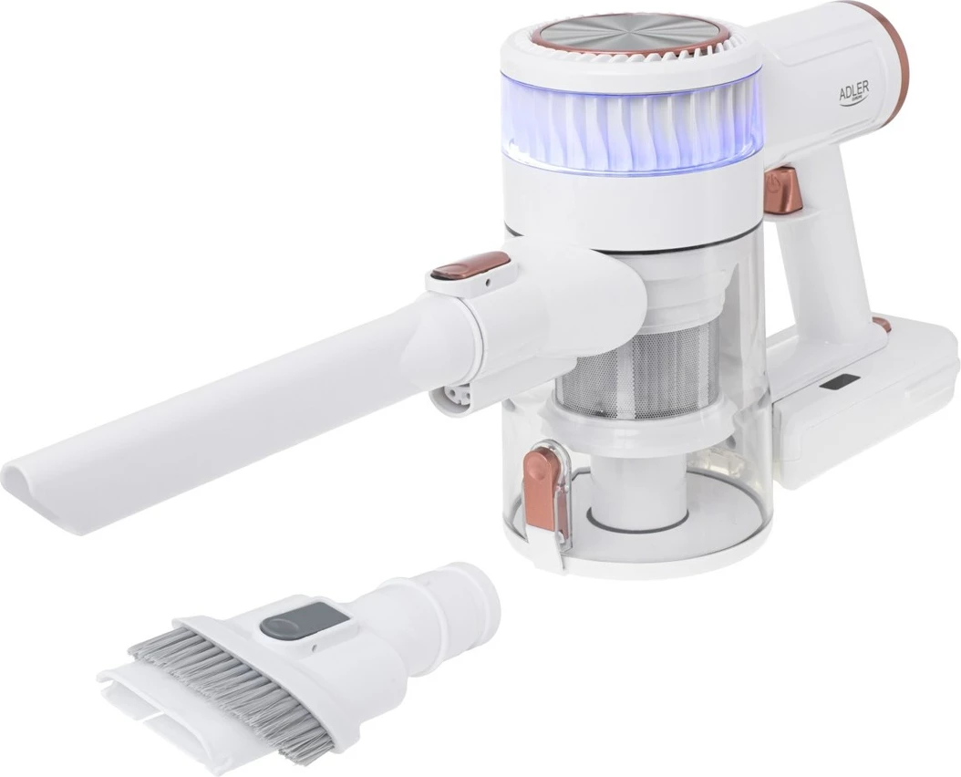 Fshesë me korrent pa kabllo Adler AD 7079, 0.4L, 2200 mAh, E bardhë