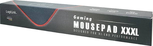 Mauspad LogiLink Gaming 1200x600x3mm, me skaje të qepura, i zi