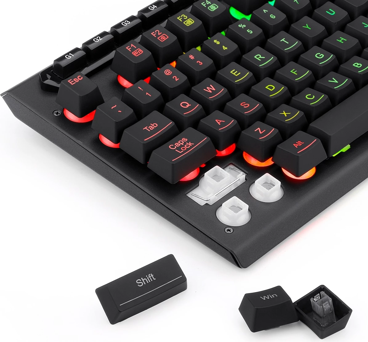 Tastierë gaming Redragon Aditya K513 RGB, membrane, full-size, wired, layout SLO/CRO, e zezë