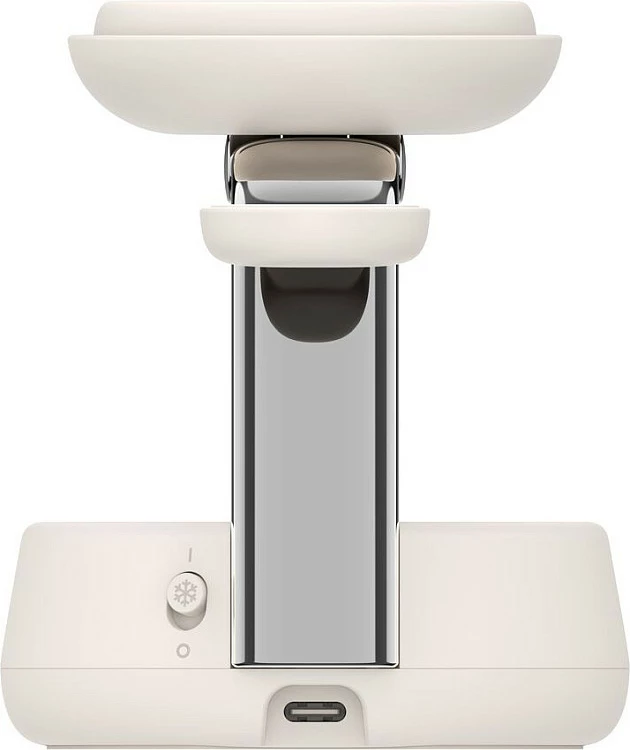 Stacion karikimi wireless Belkin Qi2, 3-në-1, 25W, USB-C 1.5m, i bardhë