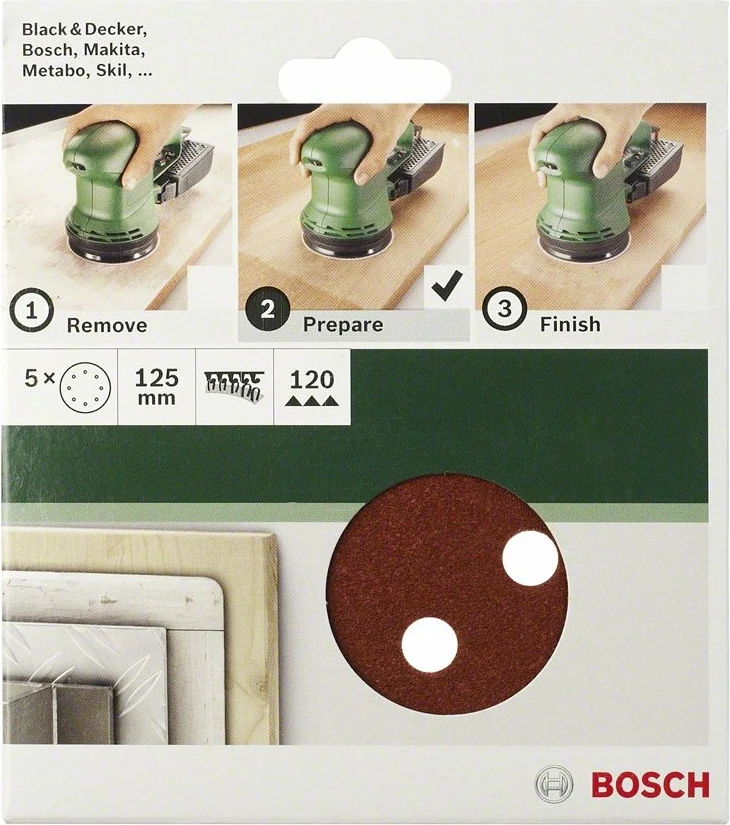 Disk zmerile Bosch DIY Ø150 mm G120 6 vrima