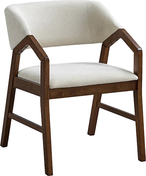 Tavolinë me karrige Eleganza-Livia, 7 copë, MDF, ngjyrë arre, 180x99x75.8cm