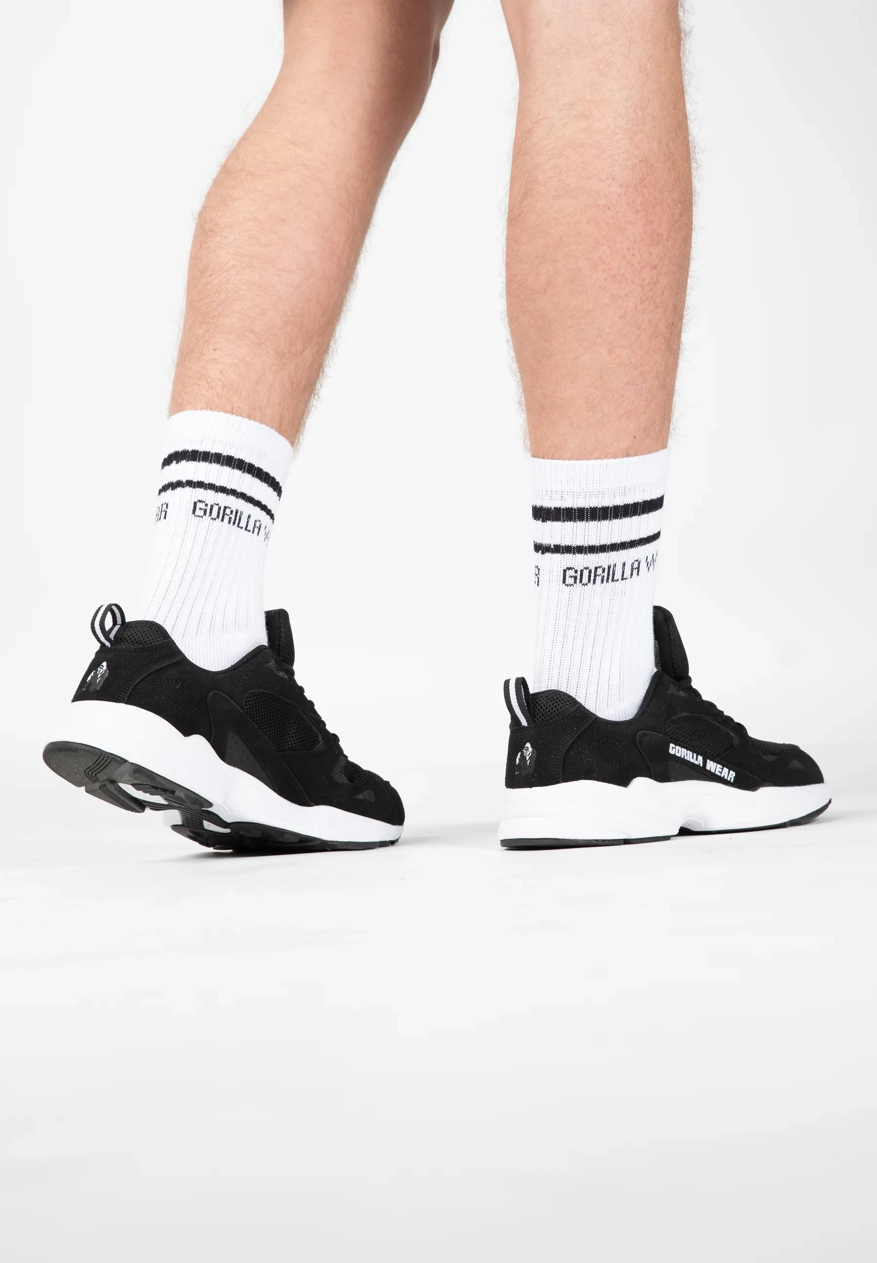 Gorilla Wear Crew Sock - White [Madhësia: 39-42]