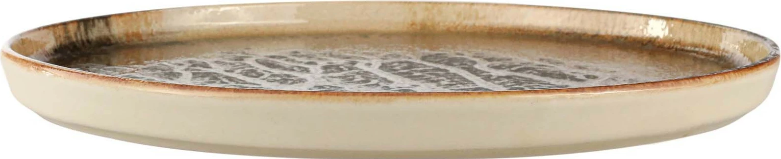 Pjatë me buzë të lartë Porland Genesis Signature Ø210 mm, stoneware, kafe, set 6 copë