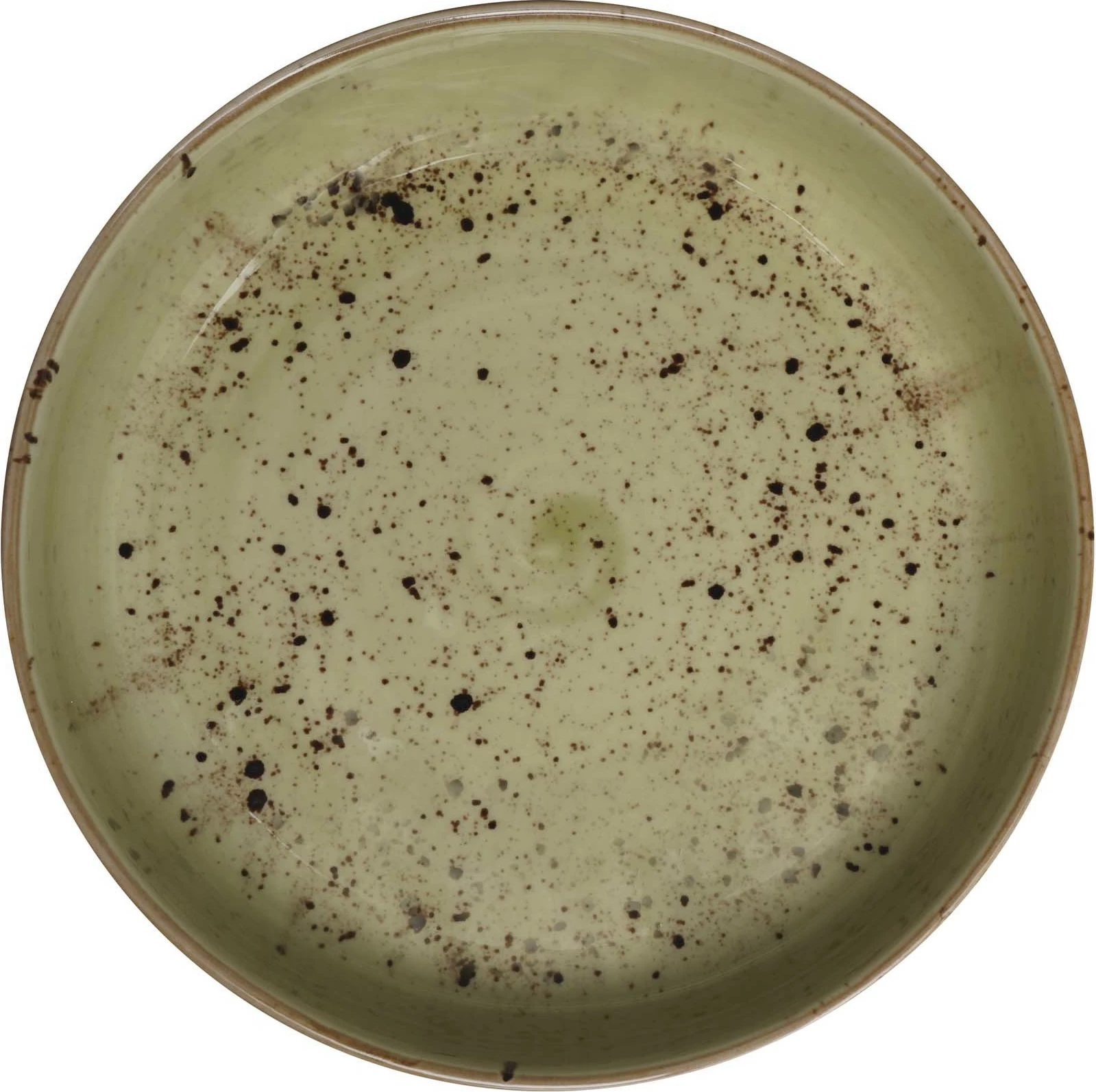 Tas i cekët Fine Dine Olive 200 mm, porcelan, set 4 copë, i gjelbër