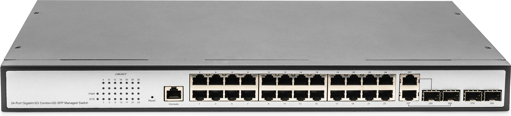 Switch Digitus 24-portë Gigabit Managed, i zi