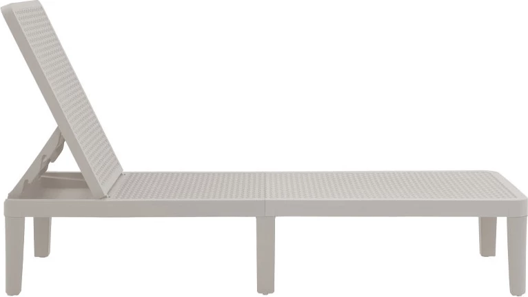 Shezlong Seagull, ngjyrë gri e çelët, 191x55x29