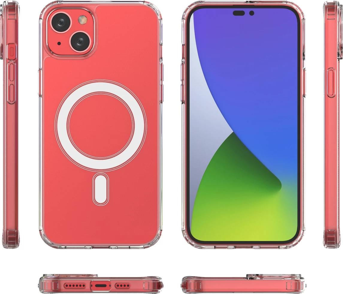 Mbështjellës Hurtel për iPhone 14 Plus, MagSafe, transparent