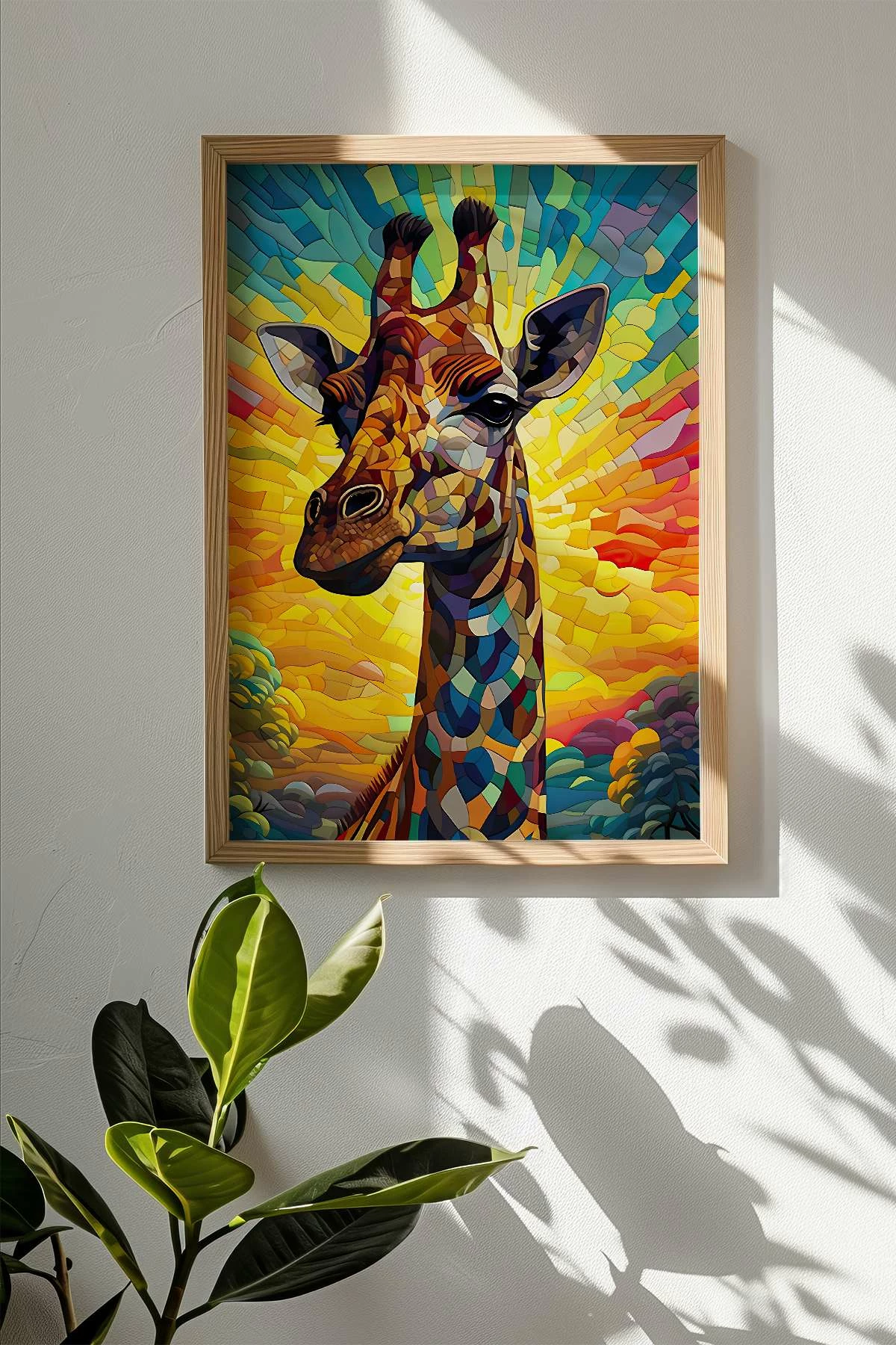 Pikturë dekorative me kornizë, shumëngjyrëshe, Wallity, Mscartmdl26, 33x48cm