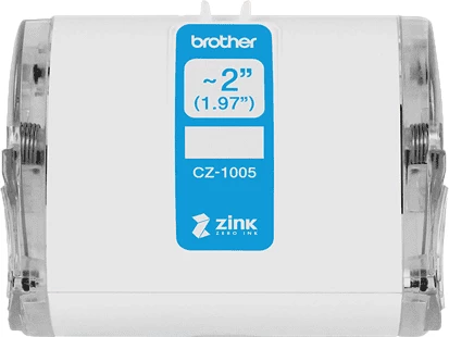Etiketë rrotull, Brother, CZ-1005, 50mm x 5.1m, ZINK Zero Ink