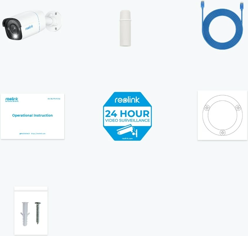 Kamerë sigurie Reolink P330, 4K 8MP UHD, 256GB, e bardhë