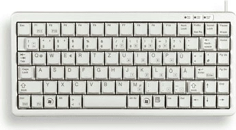 Tastierë, Cherry, G84-4100LCMEU-0, US-International layout, gri e çelët