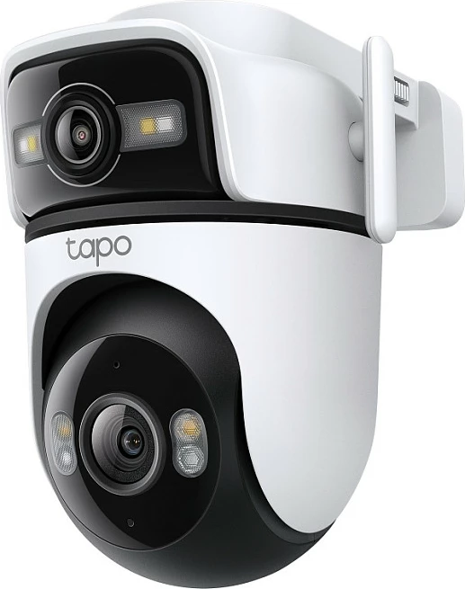 Kamerë sigurie TP-Link Tapo C545D, Outdoor Dual Lens, Wi‑Fi + Ethernet, microSD, audio 2‑drejtimëshe, Bardhë