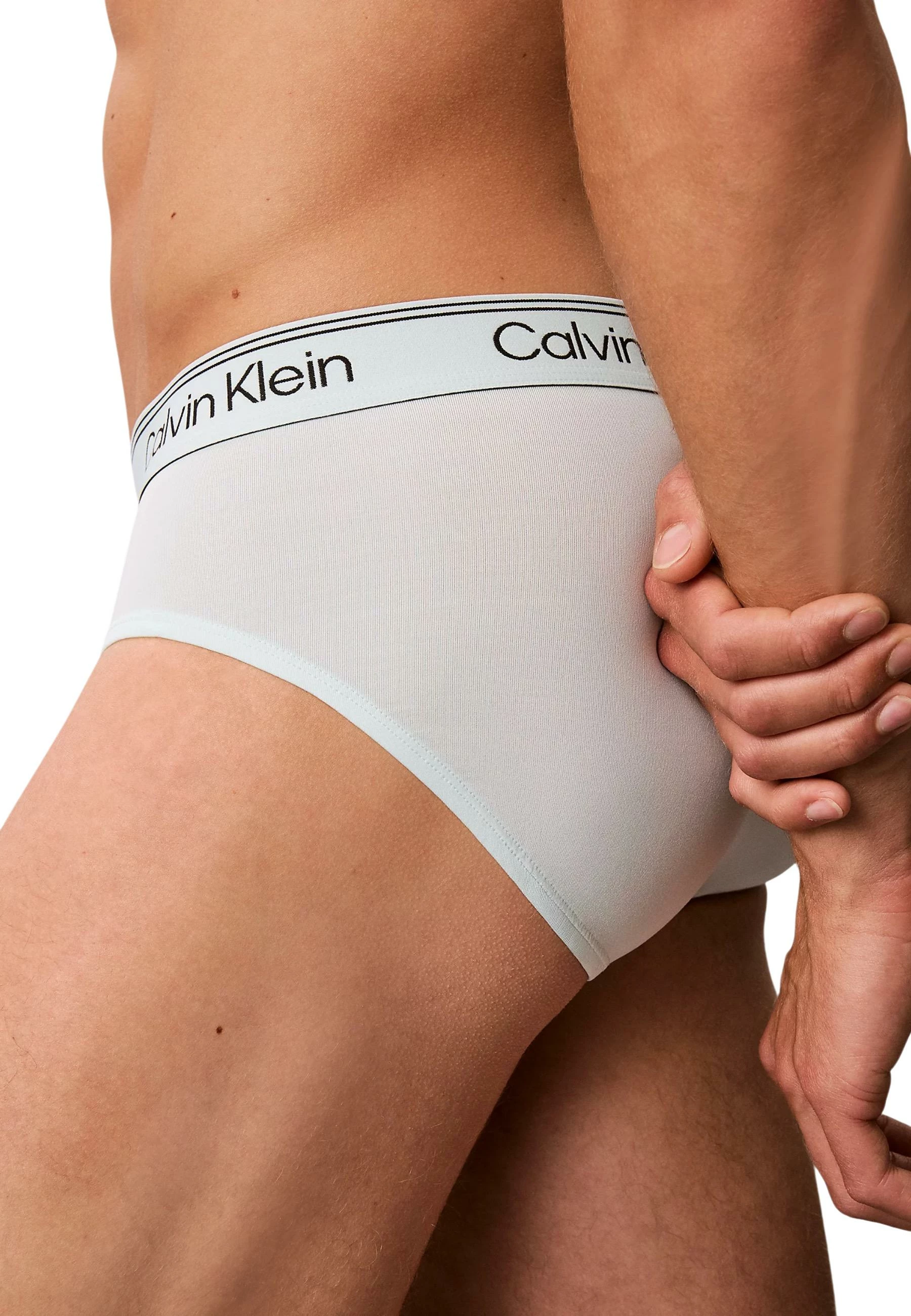 Të brendshme për meshkuj Calvin Klein Underwear Hip Brief 3PK LV00NB4408, të zeza-gri [Madhësia: S]