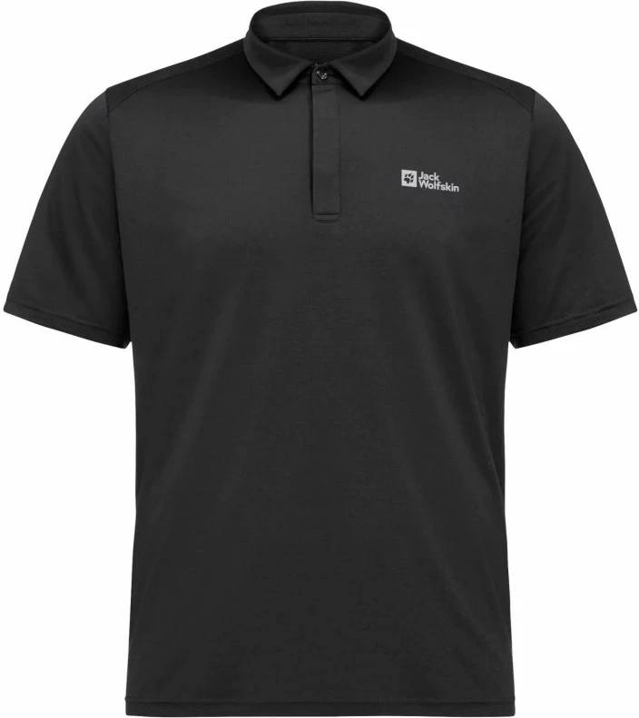 Maicë polo për meshkuj Jack Wolfskin, e zezë