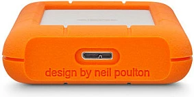 Hard disk i jashtëm LaCie Rugged Mini 1TB, USB 3.0/3.2 Gen 1, AES-256, Portokalli/Argjend