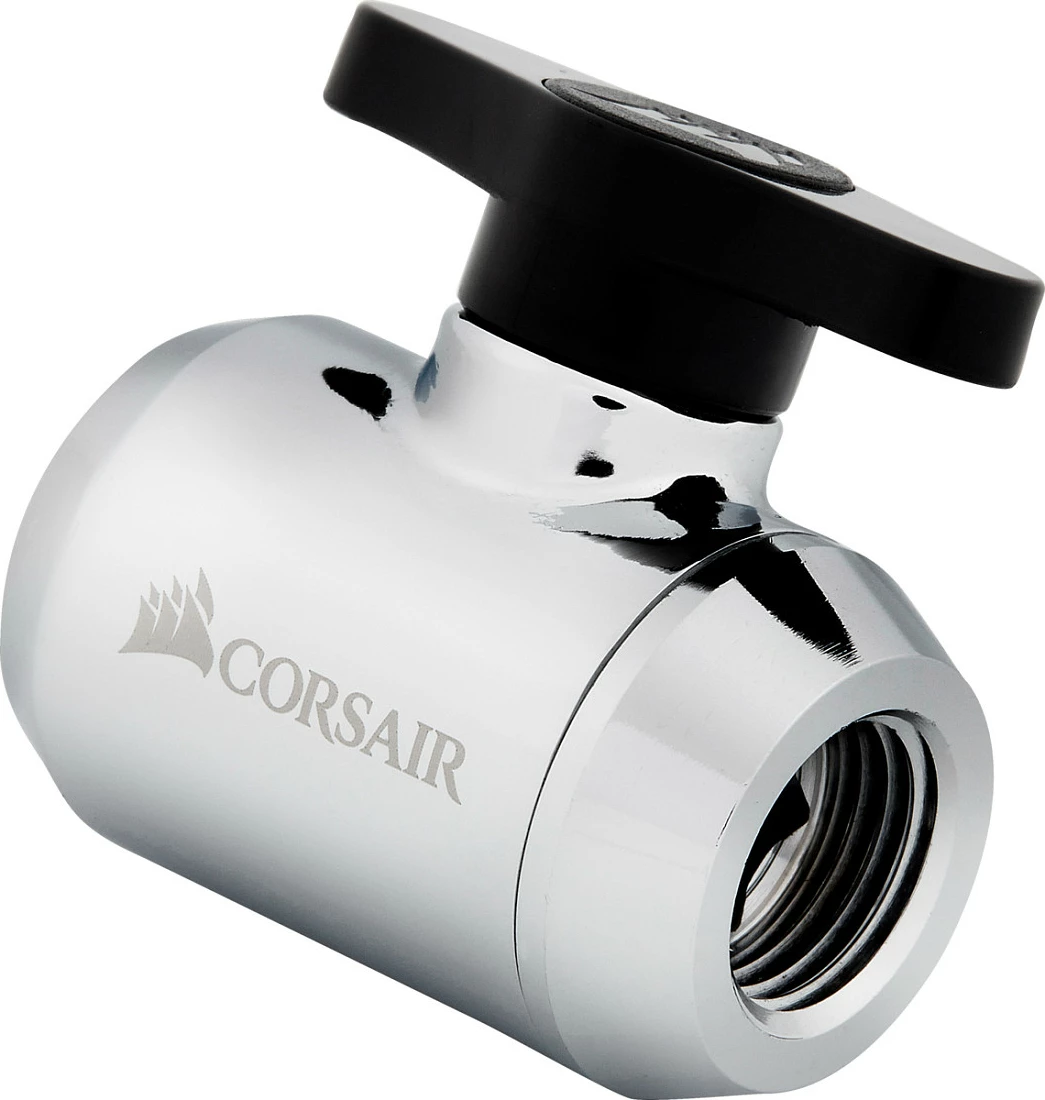 Valvul topore Corsair Hydro X Series XF Ball Valve, Chrome