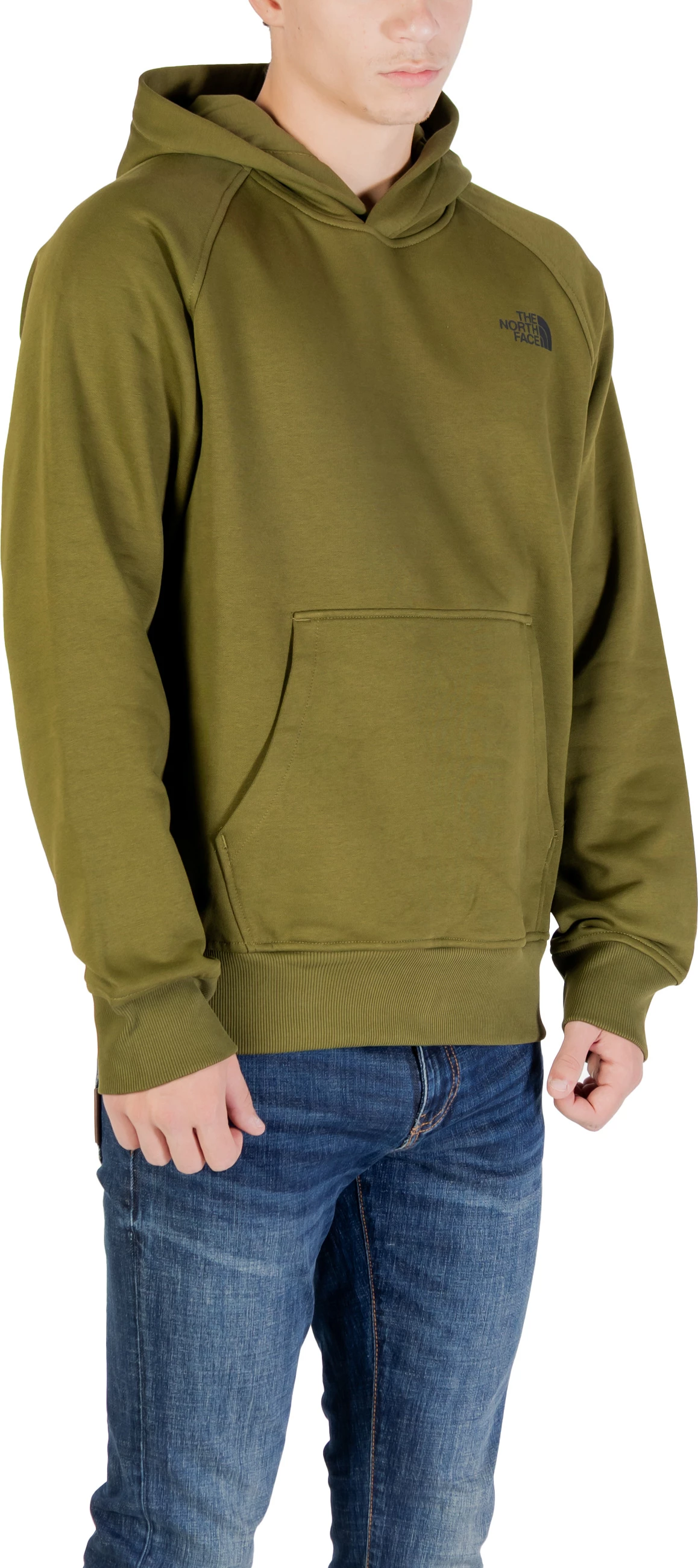Duks me kapuç The North Face M Raglan Box NSE Hoodie NF0A89F9DIW për meshkuj, i gjelbër [Madhësia: XL]