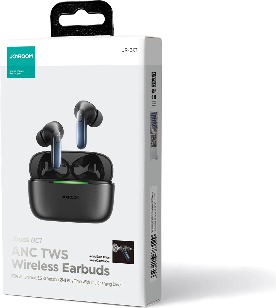 Kufje Joyroom Jbuds JR-BC1 wireless me ANC, të zeza