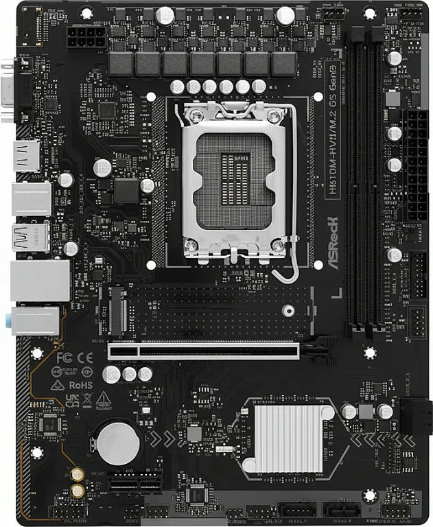 Pllakë amë ASRock H610M-HVS/M.2 D5 GEN5, Socket LGA1700, mATX, DDR5