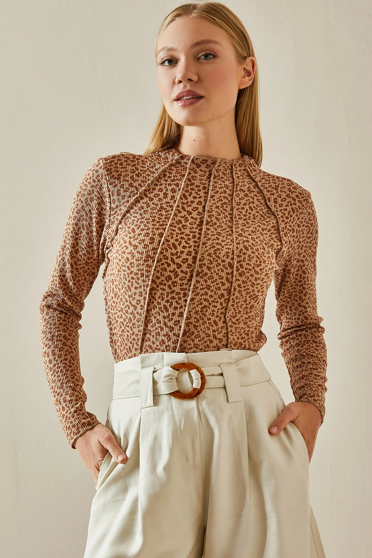 Bluze camel Jumeon, 4KXK2-47591