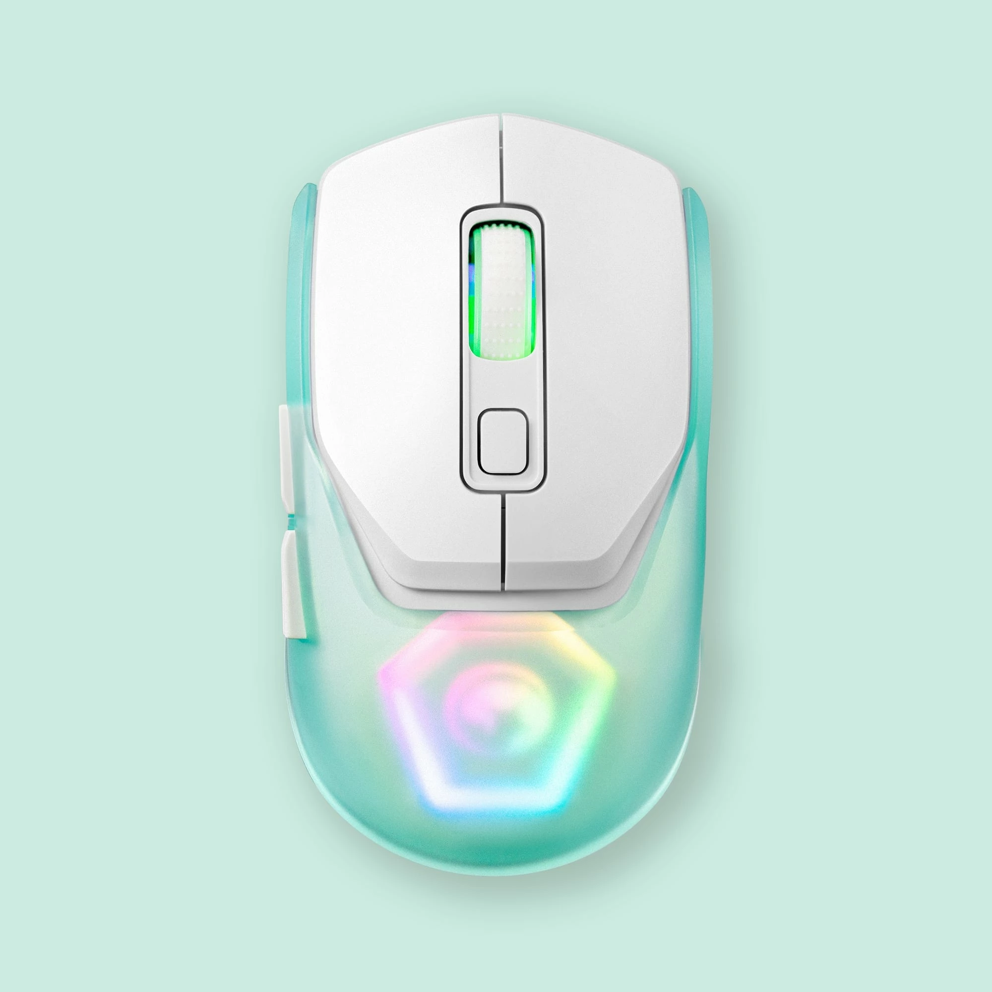 Maus gaming Marvo Fit Pro G1, wireless, RGB, 19000 DPI, i bardhë