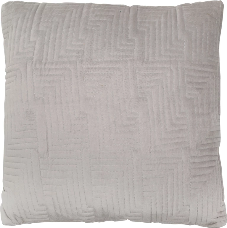 Jastëk dekorativ Silver Z, material stof, ngjyrë gri, 50x50x10 cm