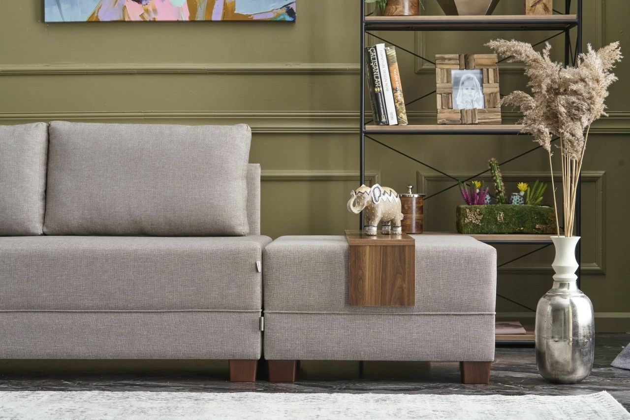 Kënd-sofë krevati Fly, ngjyrë krem, Atelier del Sofa