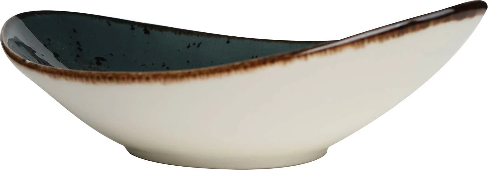 Tas porcelani Fine Dine Arando Boat 250x160 mm, gri, set 6 copë