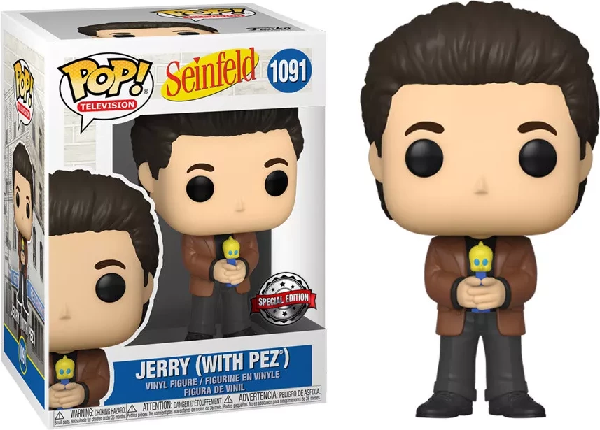 Figurinë koleksionuese Funko Pop! TV Seinfeld Jerry (me Pez) ekskluzive