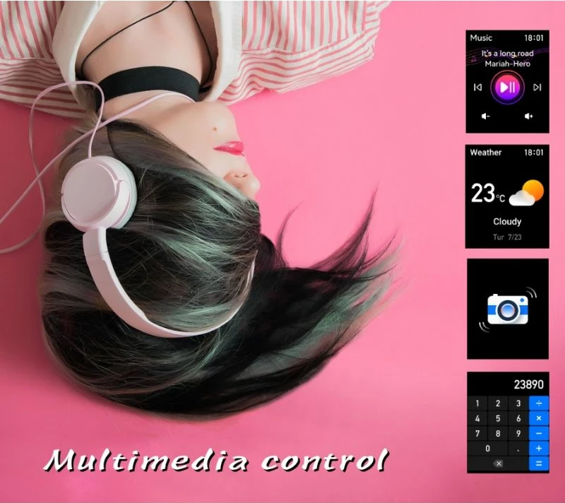Smartwatch për femra Rubicon, e zezë