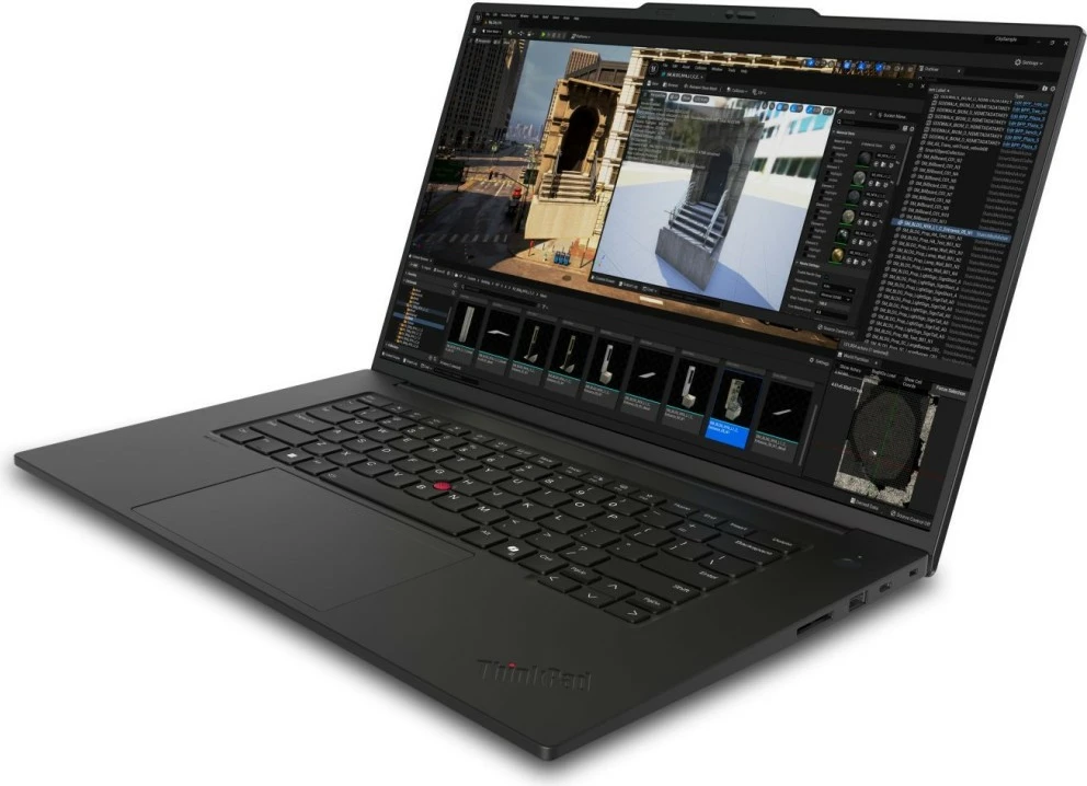 Kompjuter portativ Lenovo ThinkPad P1 Gen 7, Intel Core Ultra 7 165H, 32 GB RAM, 1 TB SSD, RTX 4060, 16" WQUXGA, i zi
