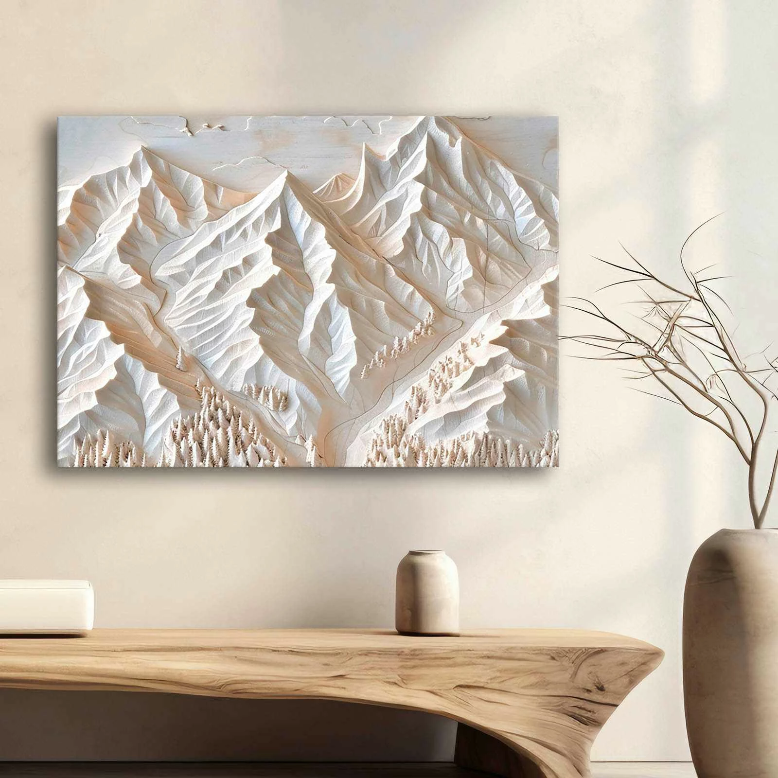 Pikturë dekorative në kanavacë, shumëngjyrëshe, Wallity, 70100Wabisabi-028, 70x100cm