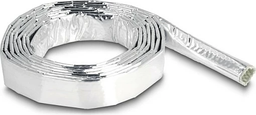 Mbështjellës mbrojtës për kabllo DeLOCK, 2 m, Ø10 mm, -40 deri 200°C, Argjend