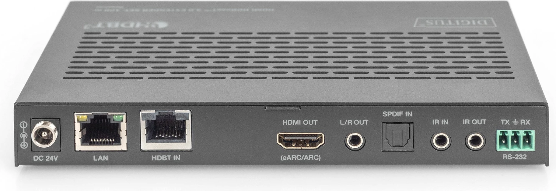 HDMI Extender Digitus HDBaseT 3.0 Set, transmetues & pranues, 100m, Cat6a, e zezë
