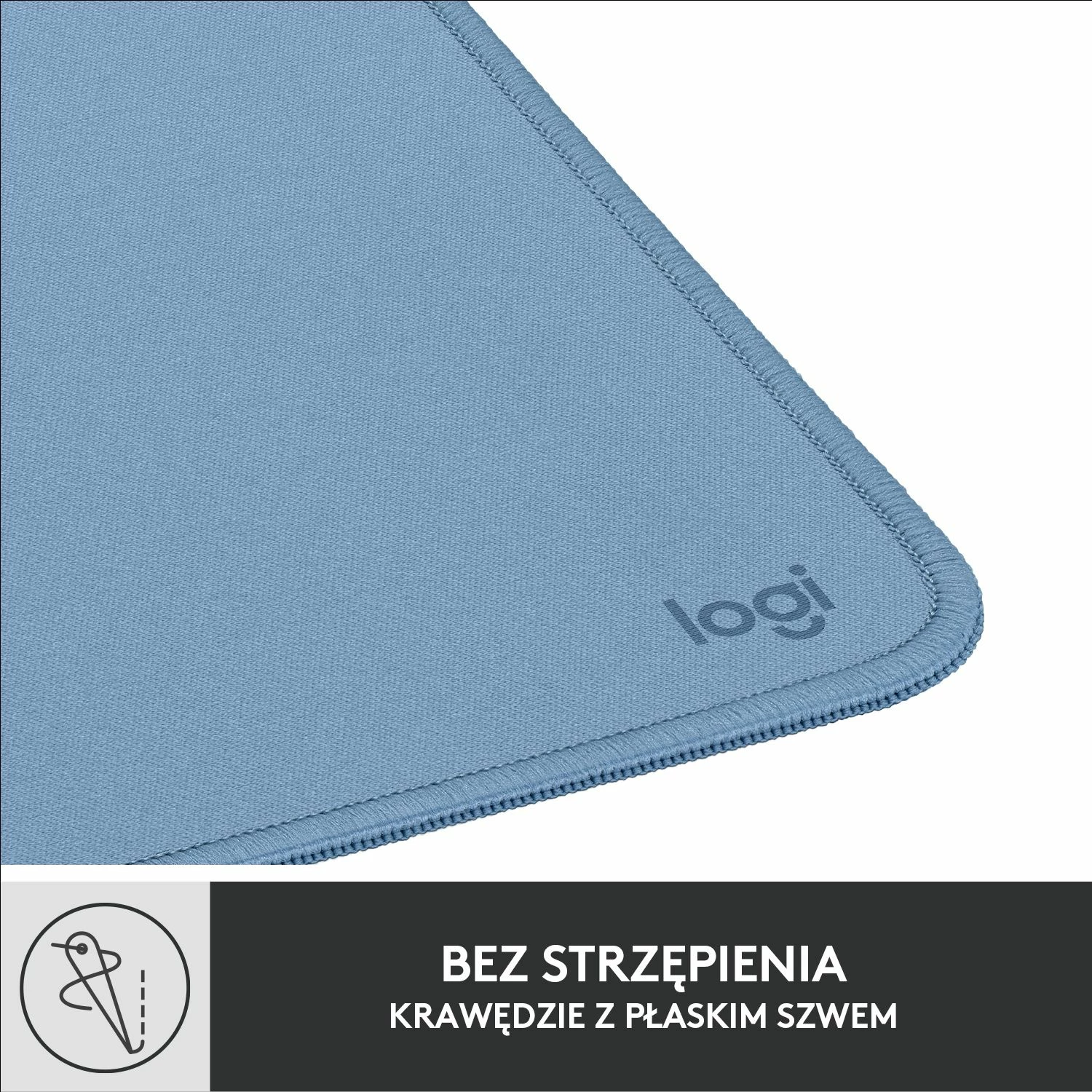 Mauspad Logitech Studio Series 956-000051 23x20cm trashësi 0.3cm, Blue Grey