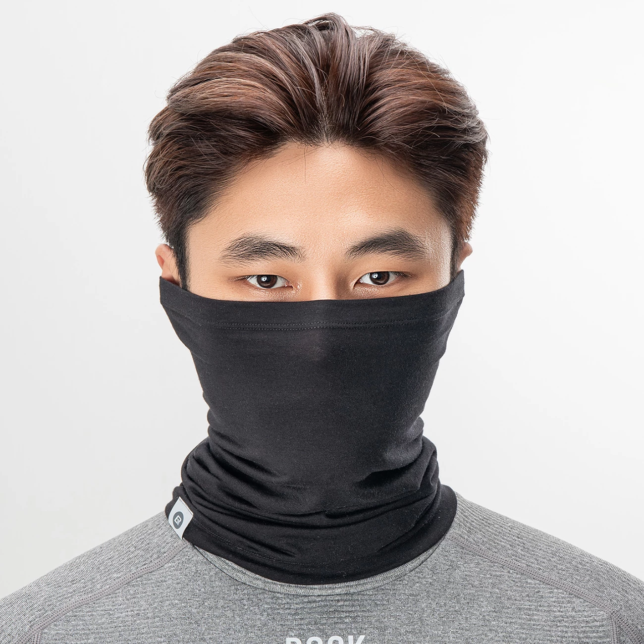 Shami termike për qafë Rockbros YDWB005, tencel + lesh, madhësi universale, e zezë