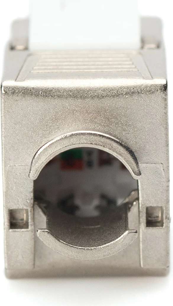 Keystone Jack Digitus Cat6A RJ45-LSA i ekranizum 500MHz, 8 copë, Silver