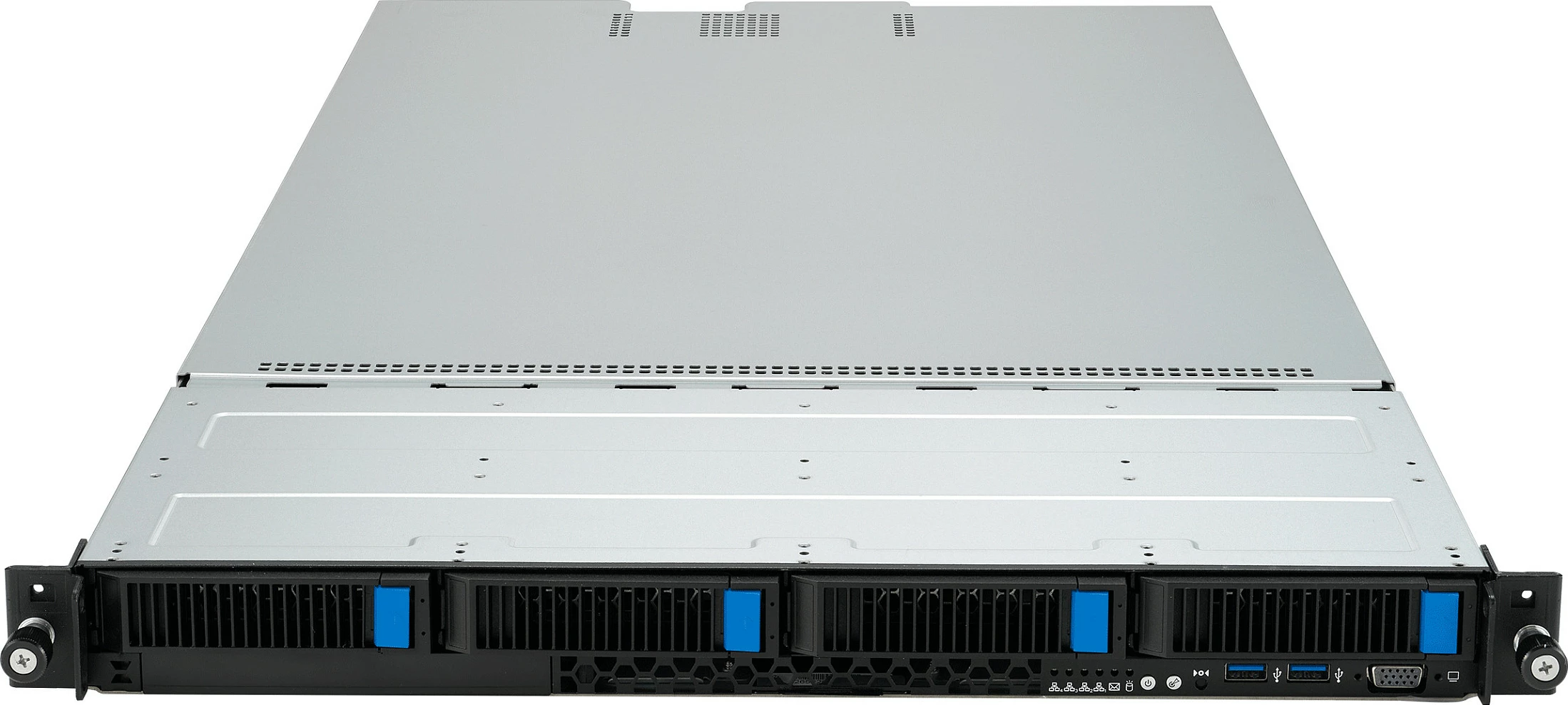 Server rack ASUS RS501A-E12-RS4, 1U, Socket LGA 6096, AMD EPYC 9004/9005, DDR5 deri 3TB, 1600W, i zi/argjendtë