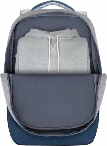 Ruksak laptopi RIVACASE 7567 anti-vjedhje për 17.3\" me USB, 0.78 kg, gri/blu