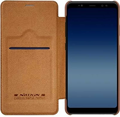 Mbështjellës flip Nillkin QIN për Samsung Galaxy S20 Ultra G988, lëkurë origjinale, kafe