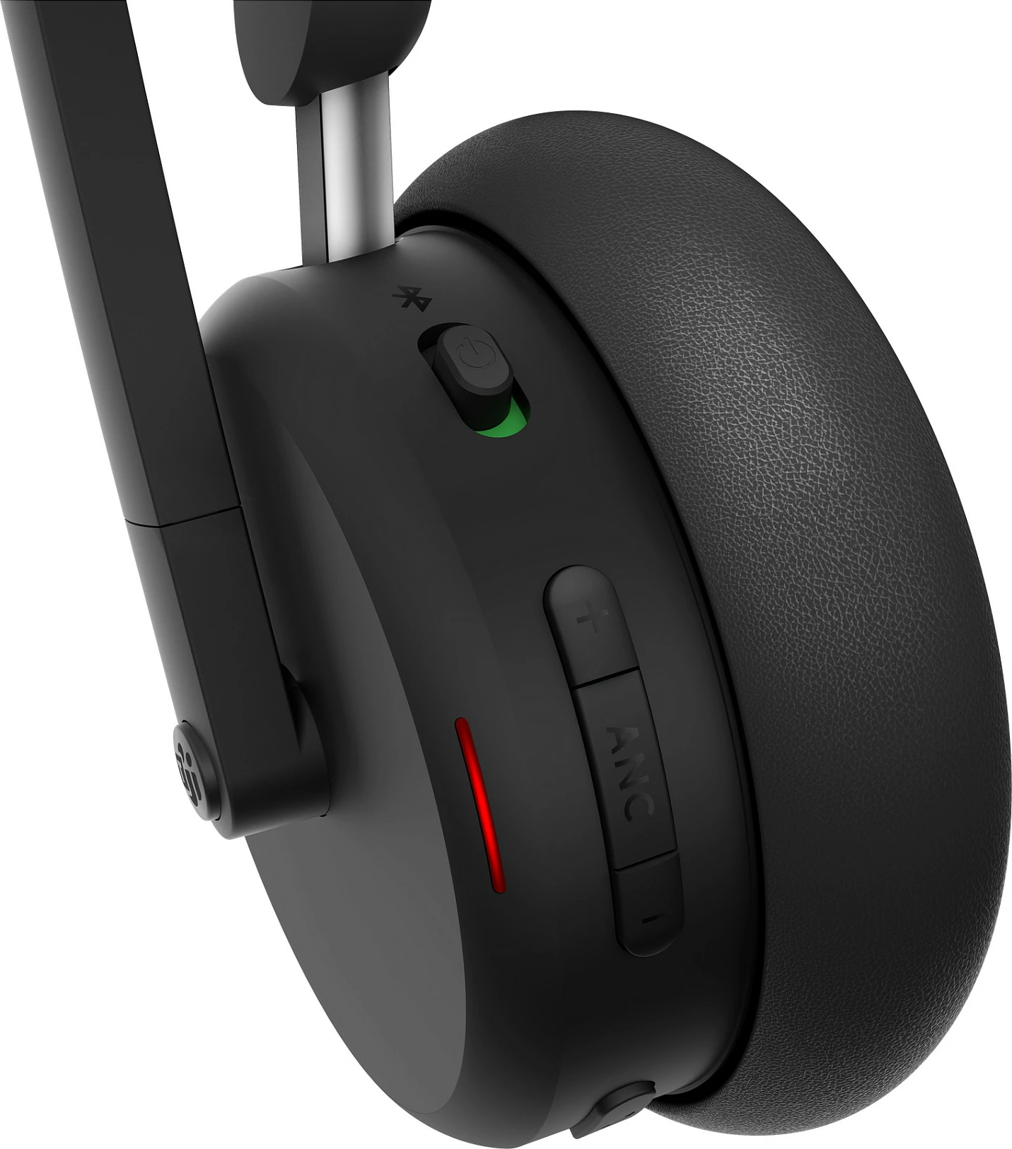 Kufje me mikrofon Lenovo 6550, Wireless Bluetooth 5.3, ANC, USB-C, Teams, të zeza