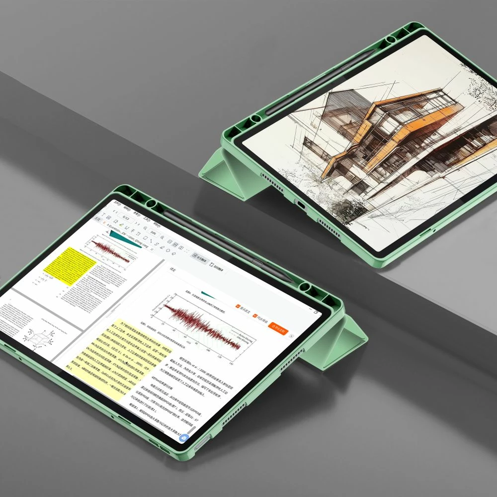 Mbështjellës tabletë Tech-Protect SC Pen Case për Lenovo Idea Tab Pro / Pro MT 12.7 TB-373, Gjelbër