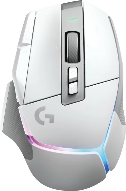Maus gaming Logitech G502 X PLUS, wireless, RGB, 25600 DPI, i bardhë