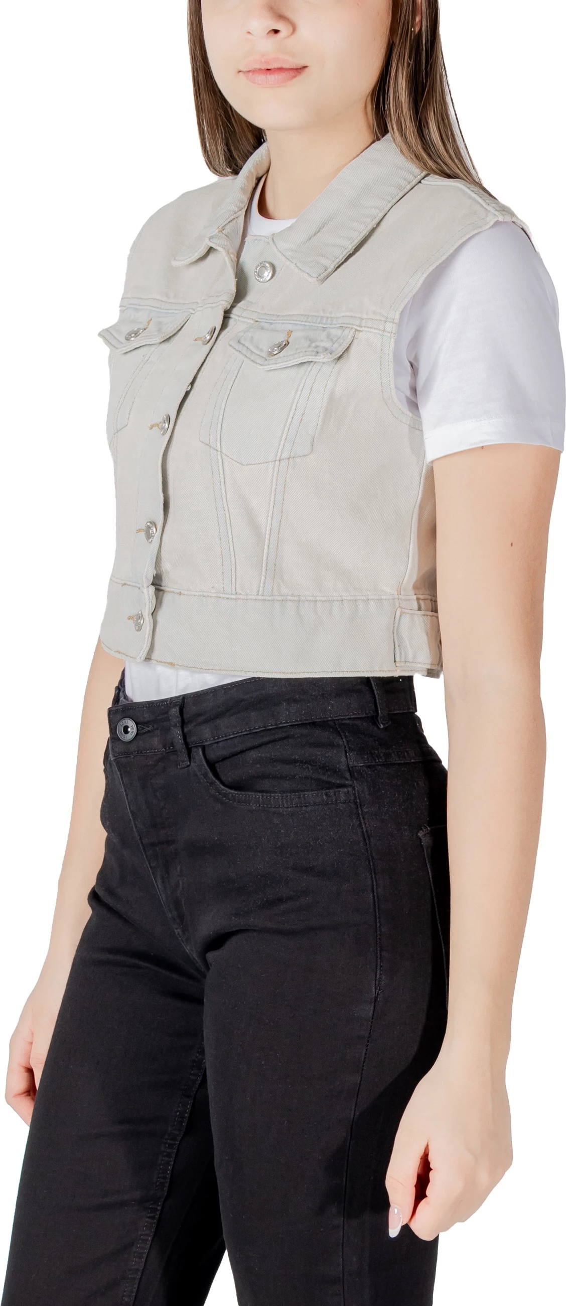 Jelek për femra Only Onlbeverly 15341352, denim i çelët [Madhësia: S]