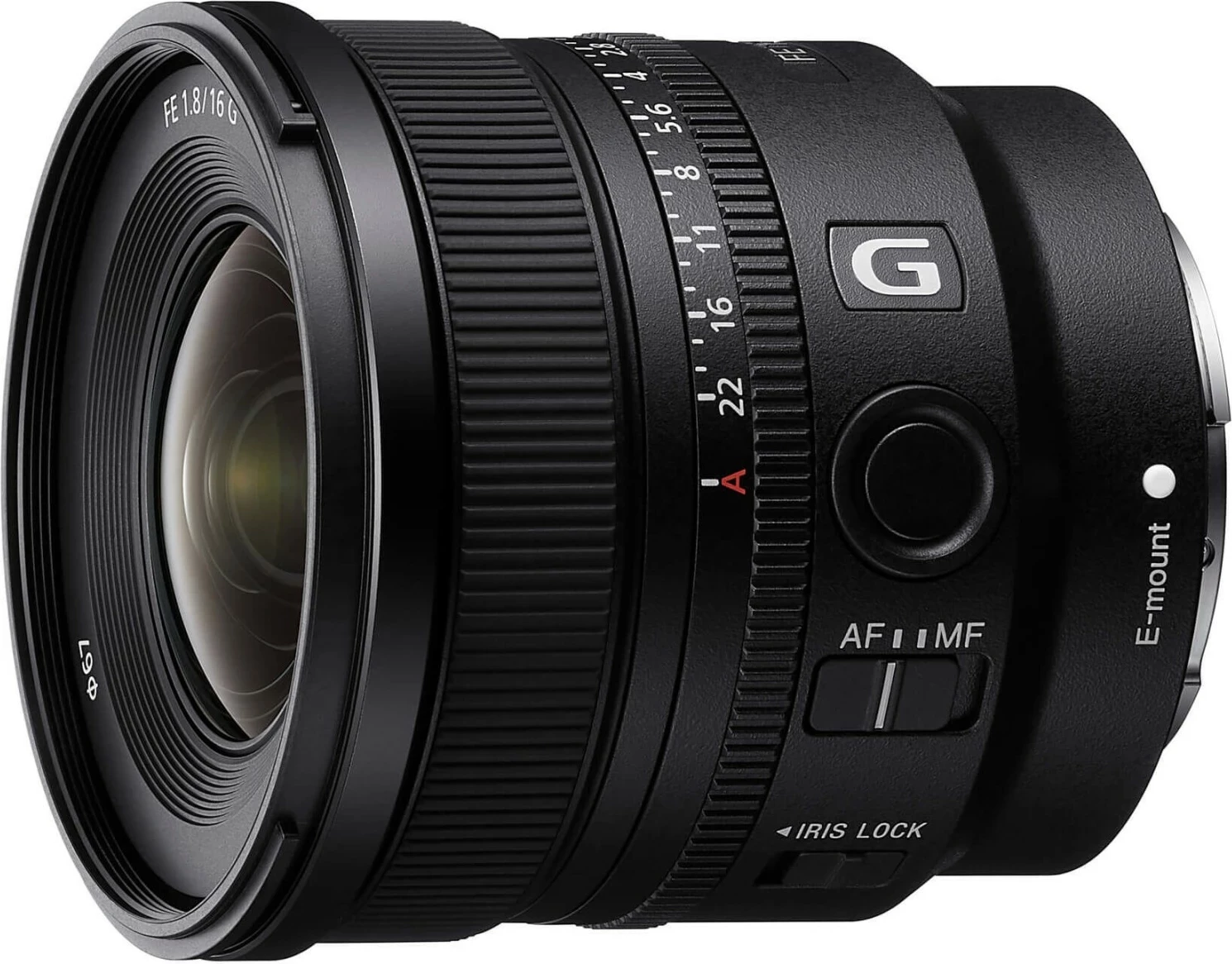 Lentë Sony FE 16mm F1.8 G, E-mount, e zezë